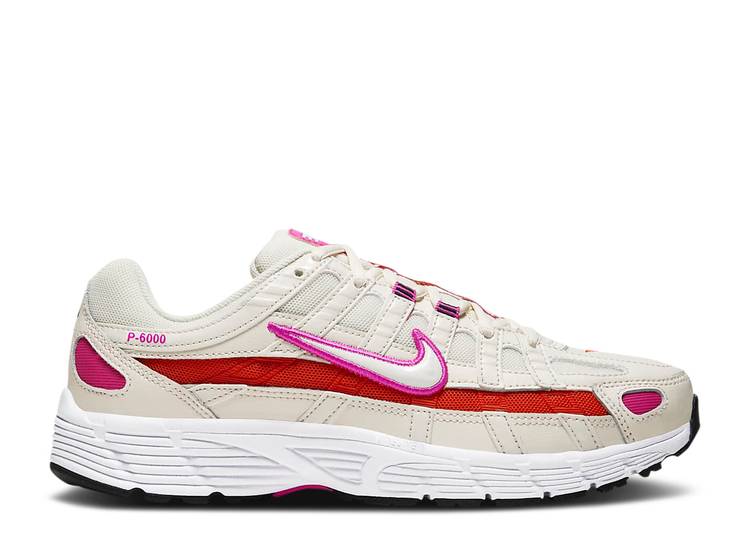【 NIKE WMNS P-6000 ESSENTIAL PALE IVORY TEAM ORANGE / PALE IVORY FIRE PINK TEAM ORANGE 】 アイボリー チーム ファイア ピンク 橙 オレンジ スニーカー レディース ナイキ