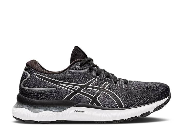 【 ASICS WMNS GEL NIMBUS 24 'BLACK PURE SILVER' / BLACK PURE SILVER 】 ピュア 黒色 ブラック 銀色 シルバー スニーカー レディース アシックス