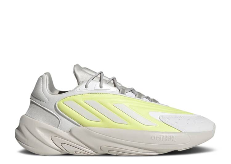 【 ADIDAS OZELIA 'WHITE PULSE YELLOW' / CLOUD WHITE PULSE YELLOW GREY 】 アディダス 白色 ホワイト 黄色 イエロー 灰色 グレー スニーカー メンズ