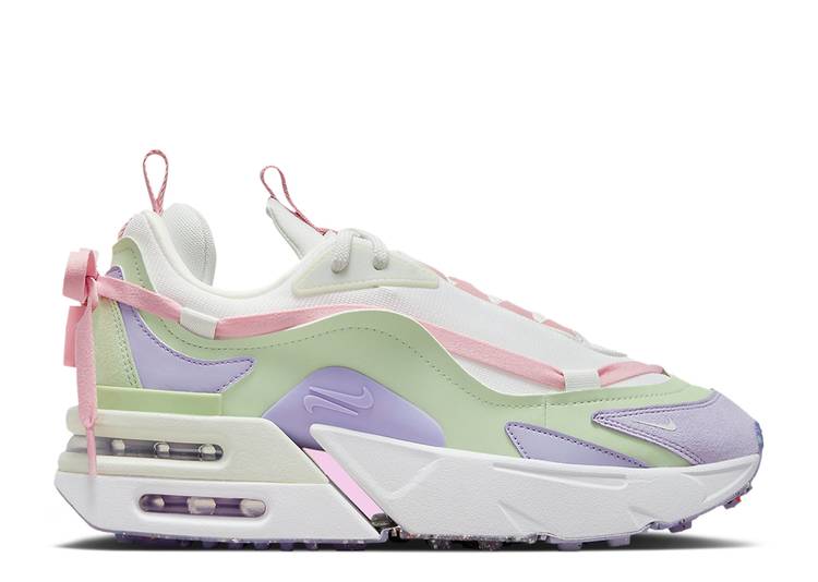 【 NIKE WMNS AIR MAX FURYOSA PASTEL / SUMMIT WHITE HONEYDEW SPRUCE 】 マックス 白色 ホワイト エアマックス スニーカー レディース ナイキ
