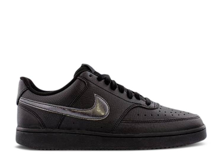 【 NIKE WMNS COURT VISION LOW 'BLACK' / BLACK WHITE 】 コート 黒色 ブラック 白色 ホワイト スニーカー レディース ナイキ|スニケス