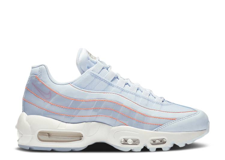 【 NIKE WMNS AIR MAX 95 \u0027HALF BLUE\u0027 / HALF BLUE SUMMIT WHITE 】 マックス 二分の一 青碧 青碧 白いこと 白いこと エア湖マックス スニーカー レディース ナイキ