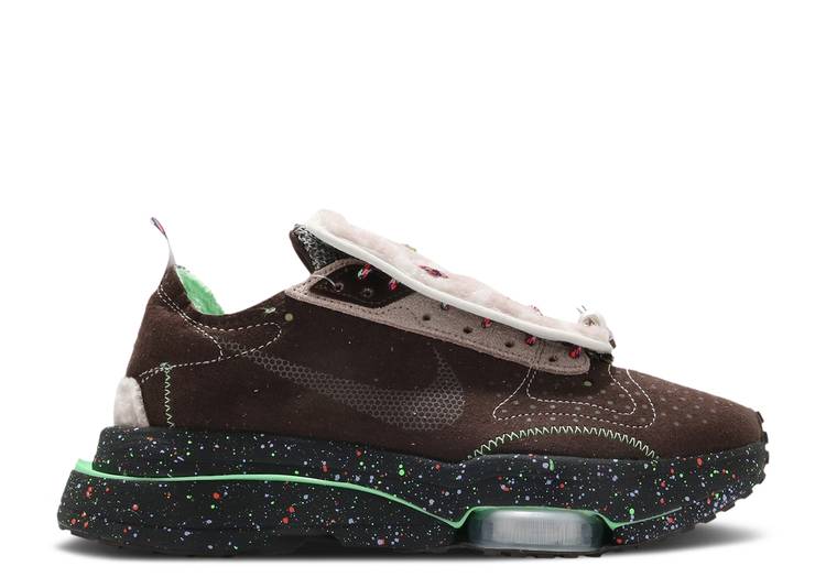 【 NIKE WMNS AIR ZOOM-TYPE 'BAROQUE BROWN' / BAROQUE BROWN BLACK LINEN LIME 】 茶色 ブラウン 黒色 ブラック ライム スニーカー レディース ナイキ