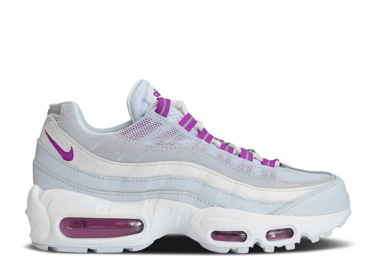 【 NIKE WMNS AIR MAX 95 'GREY HYPER VIOLET' / FOOTBALL GREY HYPER VIOLET 】 マックス 灰色 グレー 紫 バイオレット エアマックス スニーカー レディース ナイキ