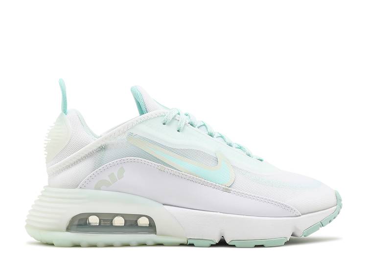 【 NIKE WMNS AIR MAX 2090 'WHITE BARELY GREEN' / WHITE BARELY GREEN METALLIC 】 マックス 白色 ホワイト 緑 グリーン エアマックス スニーカー レディース ナイキ|スニケス