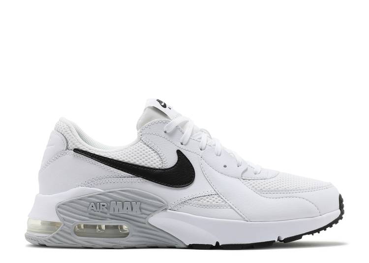 【 NIKE WMNS AIR MAX EXCEE \u0027PURE PLATINUM\u0027 / WHITE BLACK PURE PLATINUM 】 マックス 白いこと 白いこと 黒いこと 黒いこと 純一無雑 プラチナム エア湖マックス スニーカー レディース ナイキ