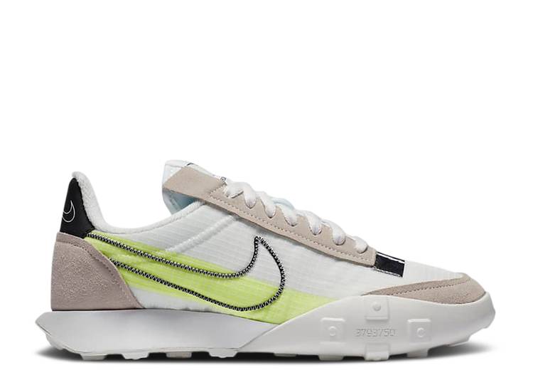 【 NIKE WMNS WAFFLE RACER 2X \u0027SUMMIT WHITE VOLT\u0027 / SUMMIT WHITE VOLT CHROME BLACK 】 ワーヘル 白いこと 白いこと 黒いこと 黒いこと スニーカー レディース ナイキ