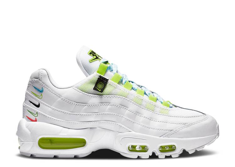 【 NIKE WMNS AIR MAX 95 SE 'WORLDWIDE PACK' / WHITE WHITE VOLT BLUE FURY 】 マックス 白色 ホワイト 青色 ブルー エアマックス スニーカー レディース ナイキ