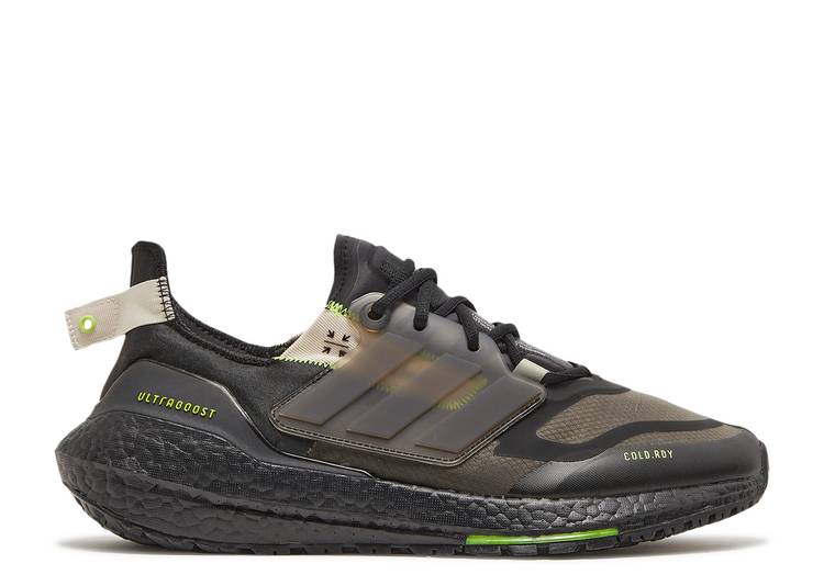 【 ADIDAS ULTRABOOST 22 COLD.RDY \u0027BLACK SOLAR YELLOW\u0027 / CORE BLACK CORE BLACK SOLAR 】 アディダス 中核グループ 黒いこと 黒いこと スニーカー メンズ