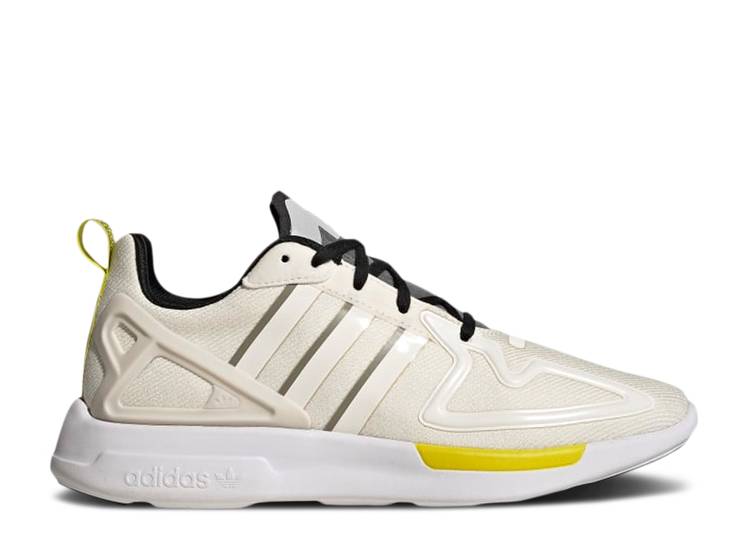 【 ADIDAS WMNS ZX 2K FLUX 'WHITE FEATHER GREY' / CHALK WHITE CORE BLACK FEATHER 】 アディダス 白色 ホワイト コア 黒色 ブラック スニーカー レディース｜スニケス 25,500円