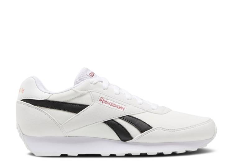 【 REEBOK WMNS REWIND RUN WHITE BLACK / WHITE CORE BLACK BLUSH METAL 】 リーボック ラン 白色 ホワイト コア 黒色 ブラック メタル スニーカー レディース