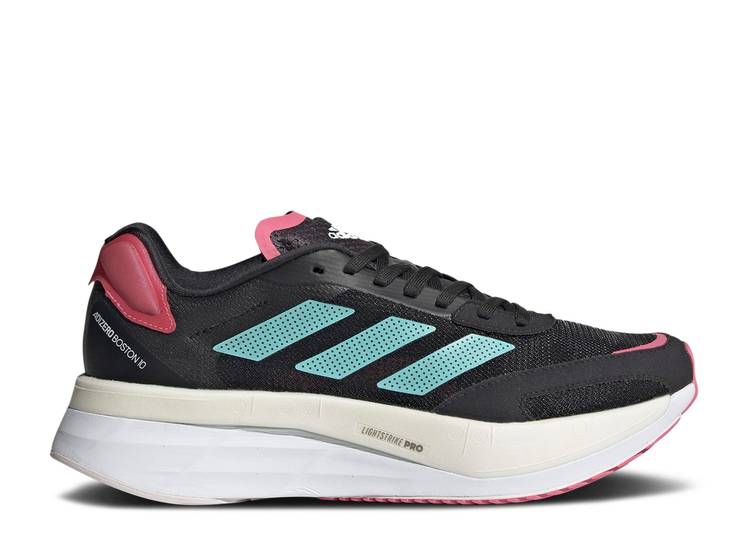 【 ADIDAS WMNS ADIZERO BOSTON 10 \u0027CARBON MINT ROSE\u0027 / CARBON MINT TON ROSE TONE 】 アディダス アディゼロ 豆の町 炭素 さくら色 スニーカー レディース