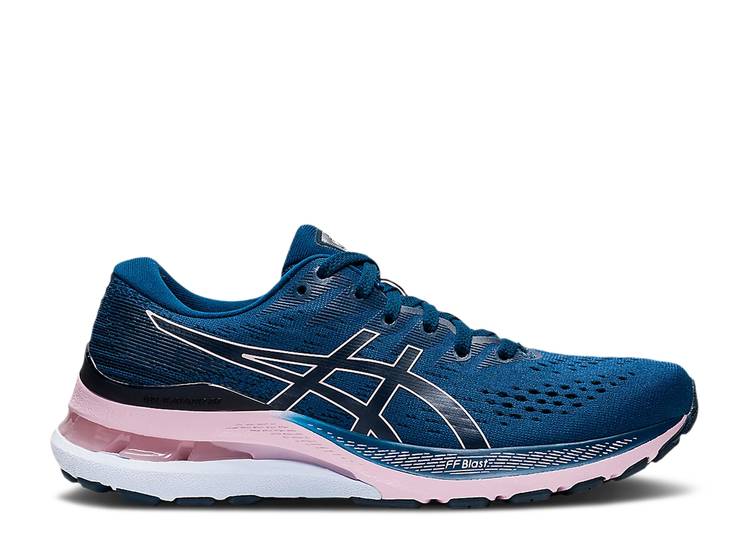 【 ASICS WMNS GEL KAYANO 28 MAKO BLUE BARELY ROSE / MAKO BLUE BARELY ROSE 】 青色 ブルー ローズ スニーカー レディース アシックス