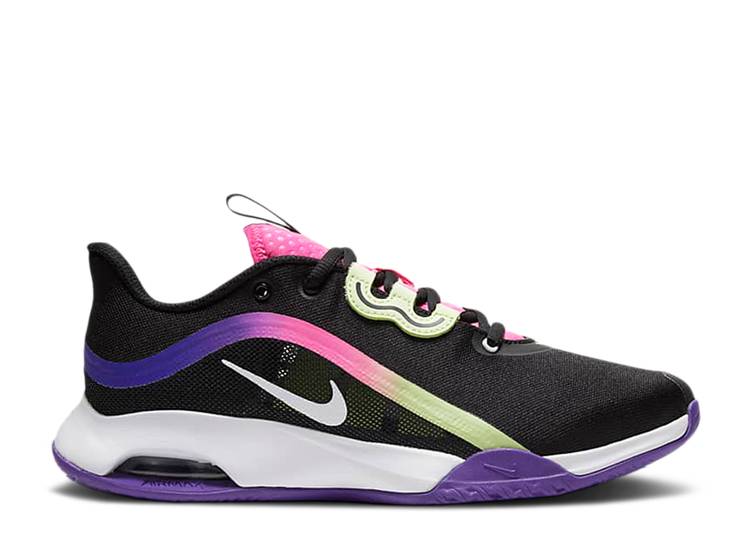 【 NIKE WMNS AIR MAX VOLLEY \u0027BLACK IRIDISCENT\u0027 / BLACK LIQUID LIME PINK BLAST 】 マックス 黒いこと 黒いこと 菩提樹 さくら色 ブラジャー同盟罷工 エア湖マックス スニーカー レディース ナイキ