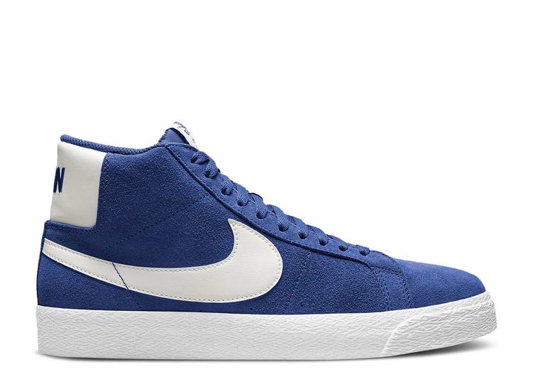 【 NIKE ZOOM BLAZER MID SB \u0027DEEP ROYAL BLUE\u0027 / DEEP ROYAL BLUE DEEP ROYAL BLUE 】 望遠レンズ ブレイザー ミッド エスビー ディープ 青味 青み スニーカー メンズ ナイキ