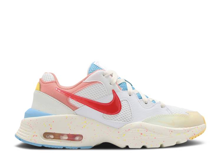 【 NIKE WMNS AIR MAX FUSION 'THE FUTURE IS IN THE AIR' / WHITE INFRARED 23 SAIL SUMMIT 】 マックス フュージョン 白色 ホワイト エアマックス スニーカー レディース ナイキ｜スニケス