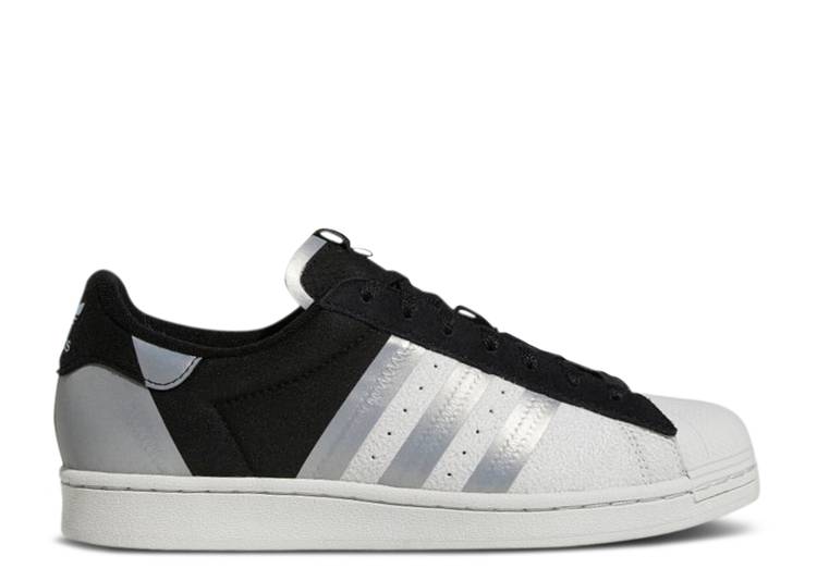 【 ADIDAS SUPERSTAR 'BLACK SILVER METALLIC' / CORE BLACK GREY ONE SILVER 】 アディダス スーパースター 銀色 シルバー コア 黒色 ブラック 灰色 グレー スニーカー メンズ｜スニケス