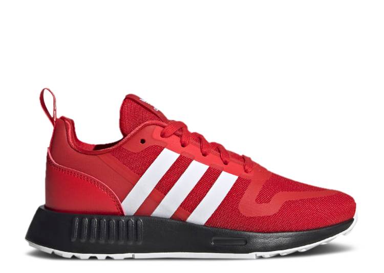 【 ADIDAS MULTIX J LITTLE KID 'VIVID RED BLACK' / VIVID RED CLOUD WHITE CORE BLACK 】 アディダス 赤 レッド 白色 ホワイト コア 黒色 ブラック ジュニア キッズ ベビー マタニティ スニーカー