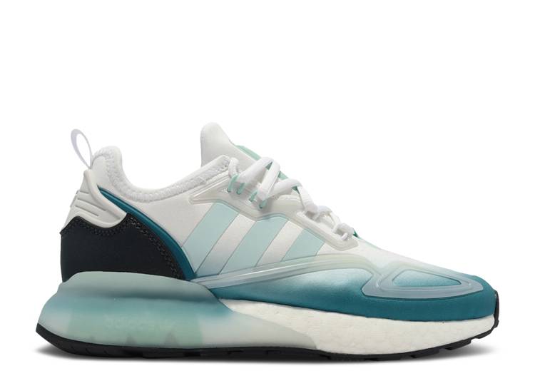 【 ADIDAS WMNS ZX 2K BOOST 'ACTIVE TEAL' / FOOTWEAR WHITE ACTIVE TEAL CLEAR 】 アディダス ブースト 白色 ホワイト スニーカー レディース｜スニケス