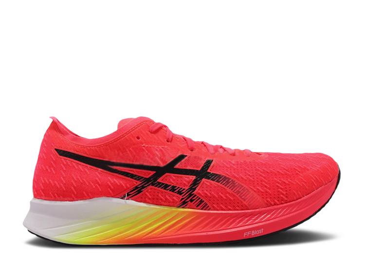 【 ASICS MAGIC SPEED 'PERFORMANCE RED' / PERFORMANCE RED BLACK 】 マジック スピード パフォーマンス 赤 レッド 黒色 ブラック スニーカー メンズ アシックス｜スニケス