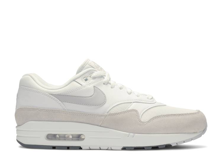 【 NIKE AIR MAX 1 LOW 'PURE PLATINUM' / WHITE PURE PLATINUM COOL GREY 】 マックス 白色 ホワイト ピュア プラチナム クール 灰色 グレー エアマックス スニーカー メンズ ナイキ|スニケス
