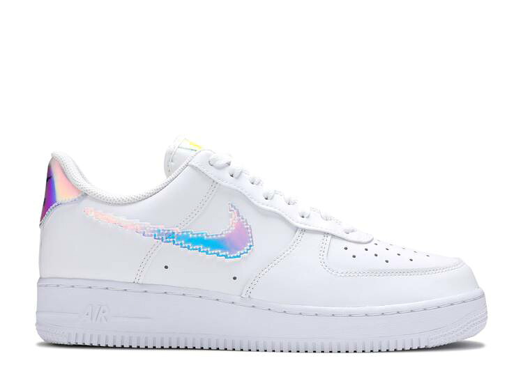 【 NIKE AIR FORCE 1 LOW 'IRIDESCENT PIXEL - WHITE' / WHITE MULTI COLOR BLACK 】 白色 ホワイト 黒色 ブラック エアフォース スニーカー メンズ ナイキ