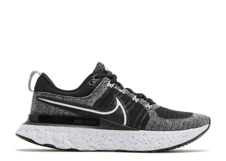 【 NIKE WMNS REACT INFINITY RUN FLYKNIT 2 'WHITE BLACK' / WHITE BLACK 】 リアクト ラン フライニット 白色 ホワイト 黒色 ブラック スニーカー レディース ナイキ|スニケス
