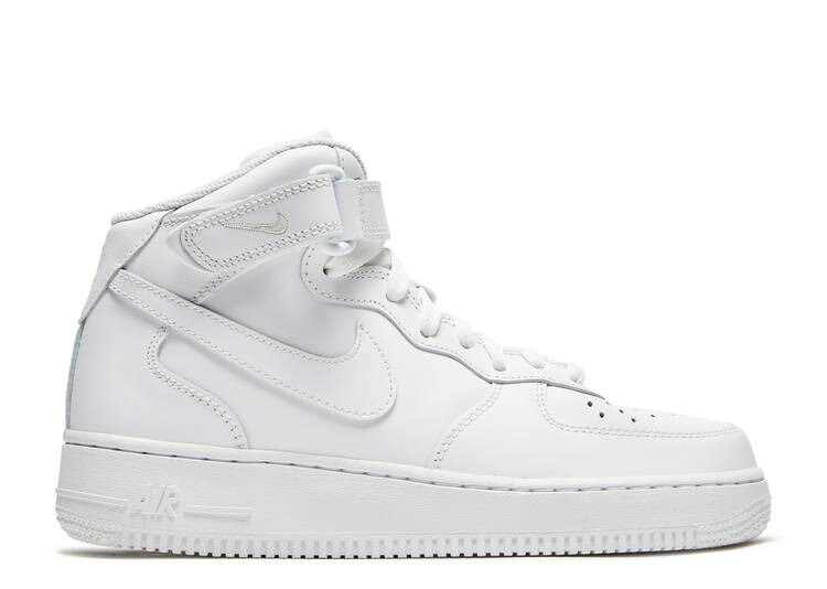 【 NIKE WMNS AIR FORCE 1 '07 MID 'TRIPLE WHITE' / WHITE WHITE WHITE 】 ミッド 白色 ホワイト エアフォース スニーカー レディース ナイキ