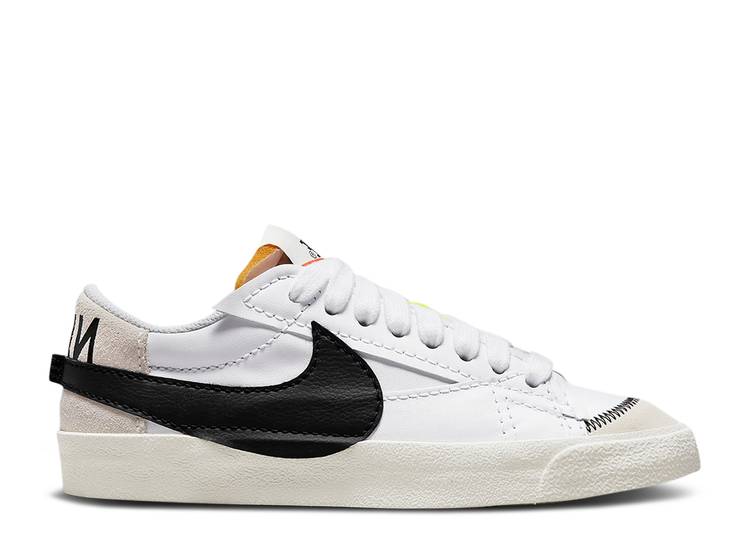 【 NIKE WMNS BLAZER LOW JUMBO 'WHITE BLACK' / WHITE BLACK 】 ブレイザー ジャンボ 白色 ホワイト 黒色 ブラック スニーカー レディース メンズ ナイキ｜スニケス