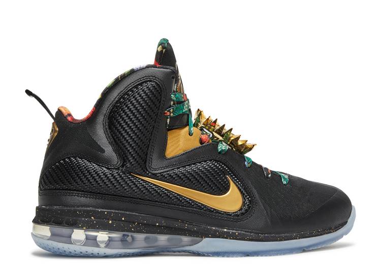 【 NIKE LEBRON 9 'WATCH THE THRONE' 2022 / BLACK METALLIC GOLD 】 レブロン 黒色 ブラック ゴールド スニーカー メンズ ナイキ