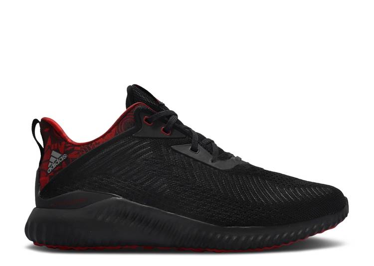 【 ADIDAS ALPHABOUNCE EK 'CHINESE NEW YEAR' / CORE BLACK IRON METALLIC SCARLET 】 アディダス コア 黒色 ブラック スニーカー メンズ