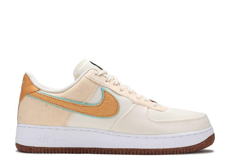 【 NIKE AIR FORCE 1 '07 PREMIUM 'HAPPY PINEAPPLE' / COCONUT MILK GREEN GLOW NATURAL 】 プレミアム 緑 グリーン ナチュラル エアフォース スニーカー メンズ ナイキ