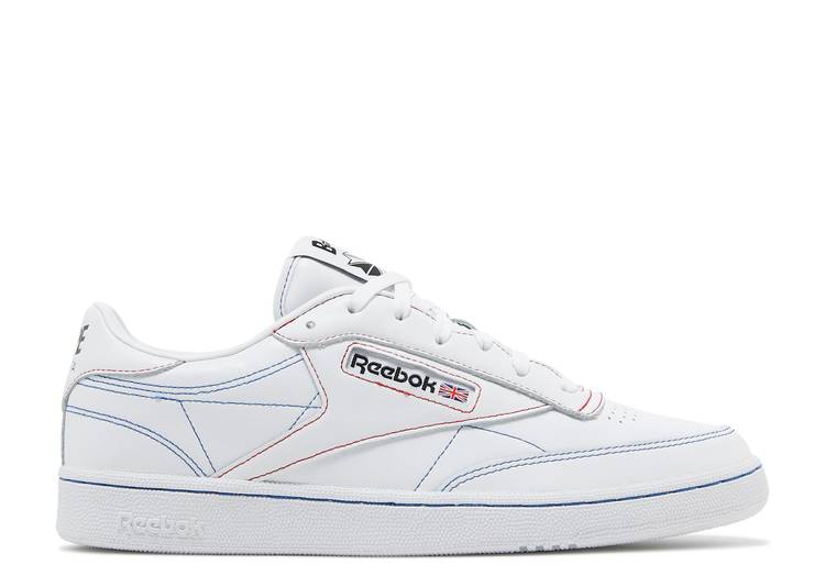 【 REEBOK BAPE X CLUB C 85 'WHITE' / WHITE WHITE BLACK 】 リーボック クラブ 白色 ホワイト 黒色 ブラック スニーカー メンズ