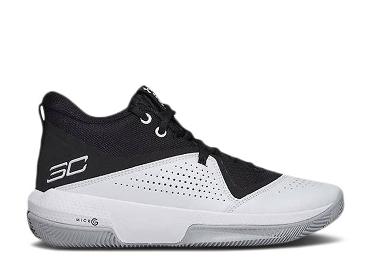 【 UNDER ARMOUR SC 3ZERO 4 'BLACK WHITE' / BLACK WHITE WHITE 】 黒色 ブラック 白色 ホワイト アンダーアーマー スニーカー メンズ