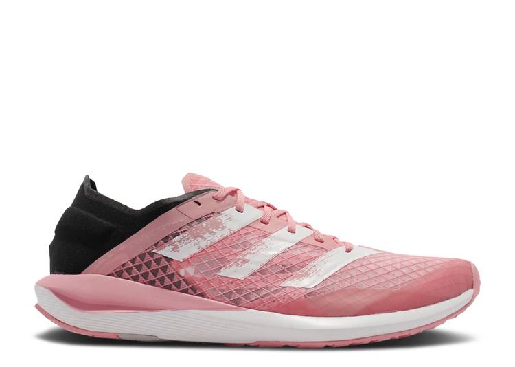 【 ADIDAS RAPIDAFAITO SUMMER.RDY J 'PINK WHITE BLACK' / GLOW PINK CLOUD WHITE LEGEND INK 】 アディダス 白色 ホワイト ピンク レジェンド ジュニア キッズ ベビー マタニティ スニーカー｜スニケス