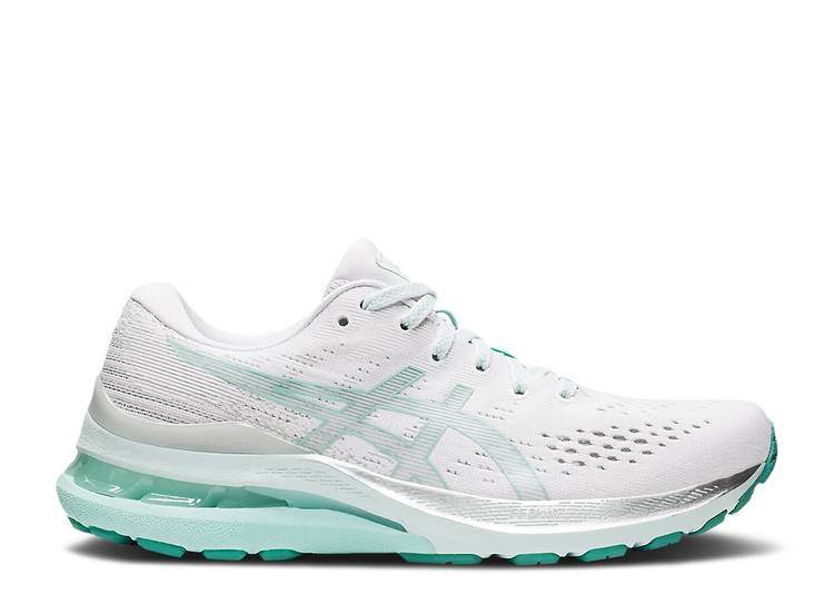 【 ASICS WMNS GEL KAYANO 28 \u0027WHITE OASIS GREEN\u0027 / WHITE OASIS GREEN 】 白いこと 白いこと 緑 緑であること スニーカー レディース アシックス