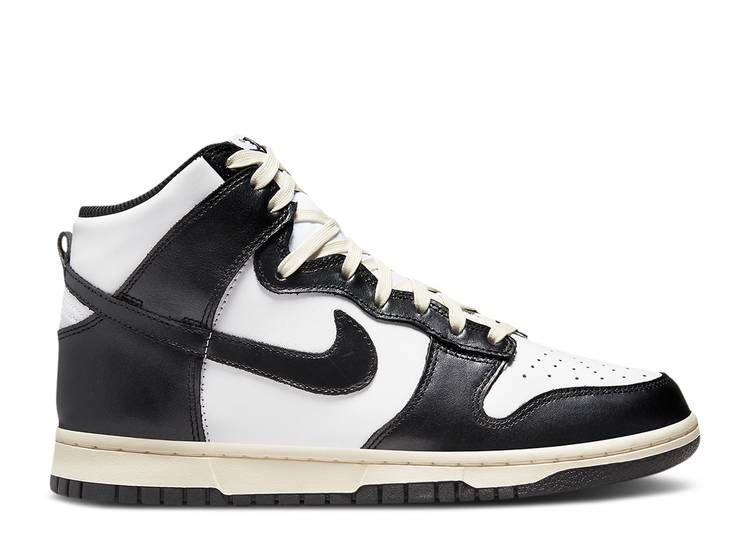 【 NIKE WMNS DUNK HIGH \u0027VINTAGE BLACK\u0027 / BLACK WHITE 】 ダンク ご機嫌 黒いこと 黒いこと 白いこと 白いこと ダンクハイ スニーカー レディース ナイキ