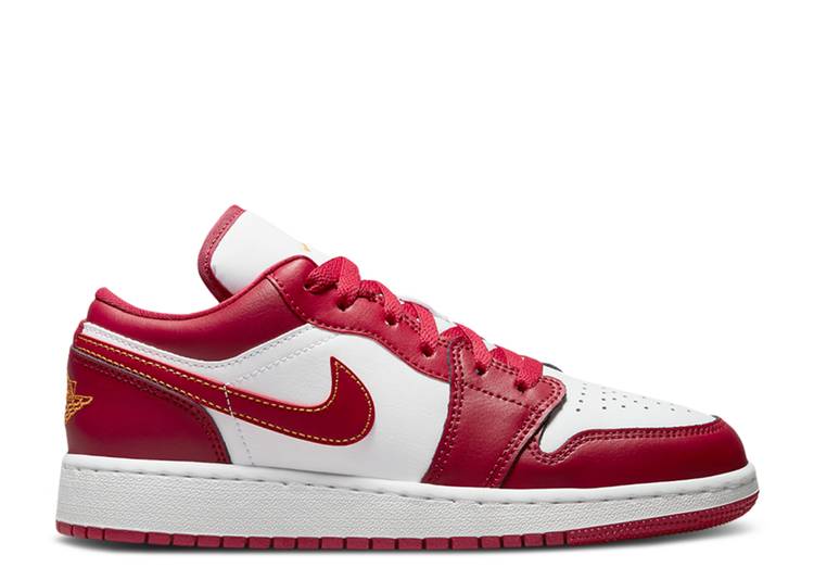 【 AIR JORDAN JORDAN 1 LOW GS 'CARDINAL RED' / NOBLE RED WHITE NOBLE RED 】 ナイキ 赤 レッド 白色 ホワイト エアジョーダン ジュニア キッズ ベビー マタニティ スニーカー｜スニケス
