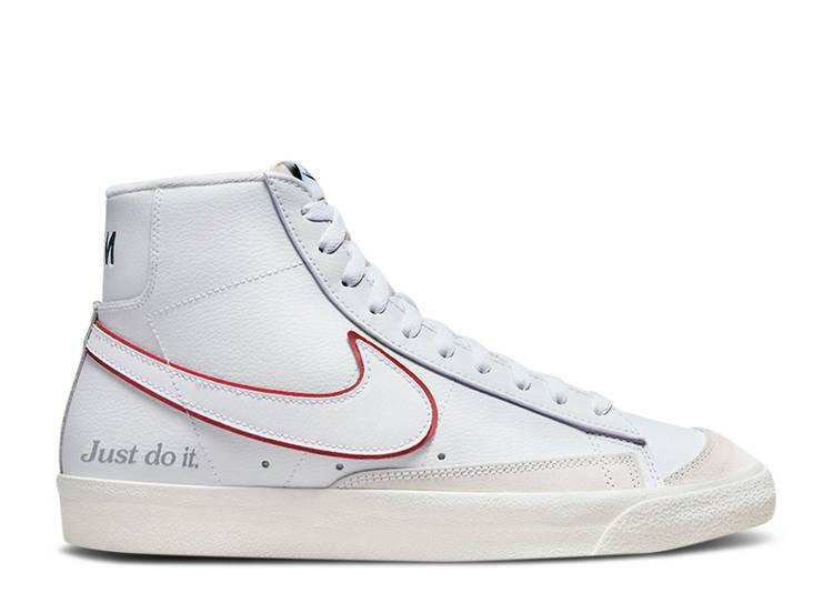 【 NIKE BLAZER MID 77 JUST DO IT / WHITE UNIVERSITY RED 】 ブレイザー ミッド 白色 ホワイト 赤 レッド スニーカー メンズ ナイキ