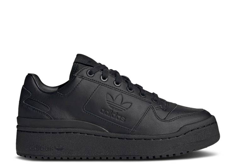 【 ADIDAS WMNS FORUM BOLD \u0027CORE BLACK\u0027 / CORE BLACK CORE BLACK CLOUD 】 アディダス 討論会 中核グループ 黒いこと 黒いこと スニーカー レディース