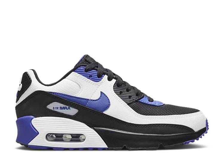 【 NIKE AIR MAX 90 LEATHER GS 'PERSIAN VIOLET' / BLACK PERSIAN VIOLET WHITE 】 マックス レザー 黒色 ブラック 紫 バイオレット 白色 ホワイト エアマックス ジュニア キッズ ベビー マタニティ スニーカー ナ|スニケス