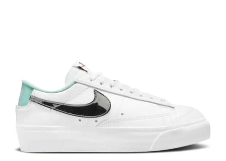 【 NIKE WMNS BLAZER LOW PLATFORM \u0027WHITE MINT FOAM\u0027 / WHITE MINT FOAM SIREN RED 】 ブレイザー 白いこと 白いこと 赤 赤いこと スニーカー レディース ナイキ