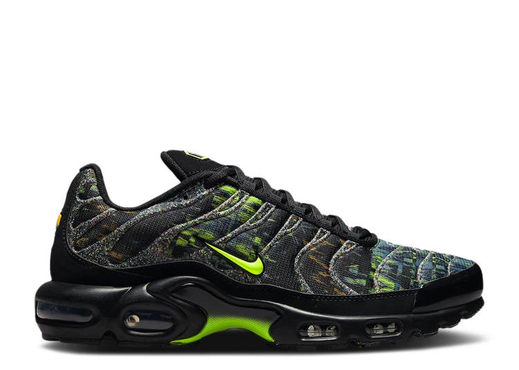 【 NIKE AIR MAX PLUS 'SUSTAINABLE - BLACK VOLT' / BLACK VOLT BRIGADE BLUE 】 マックス 黒色 ブラック 青色 ブルー エアマックスプラス スニーカー メンズ ナイキ