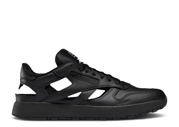 【 REEBOK MAISON MARGIELA X CLASSIC LEATHER DQ 'BLACK' / BLACK FOOTWEAR WHITE BLACK 】 リーボック クラシック レザー 黒色 ブラック 白色 ホワイト スニーカー メンズ|スニケス