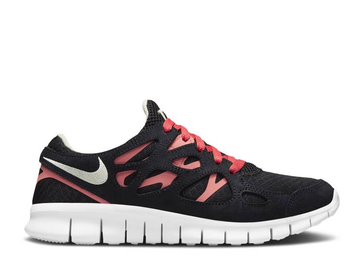 【 NIKE WMNS FREE RUN 2 \u0027BLACK LIME ICE\u0027 / BLACK LIME ICE MAGIC EMBER WHITE 】 無償性 幽客 菩提樹 黒いこと 黒いこと 神通力 白いこと 白いこと スニーカー レディース ナイキ スニーカー-靴