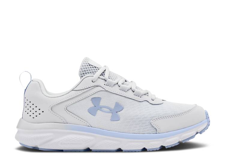 【 UNDER ARMOUR WMNS CHARGED ASSERT 9 'HALO GREY WHITE' / HALO GREY WHITE 】 灰色 グレー 白色 ホワイト アンダーアーマー スニーカー レディース