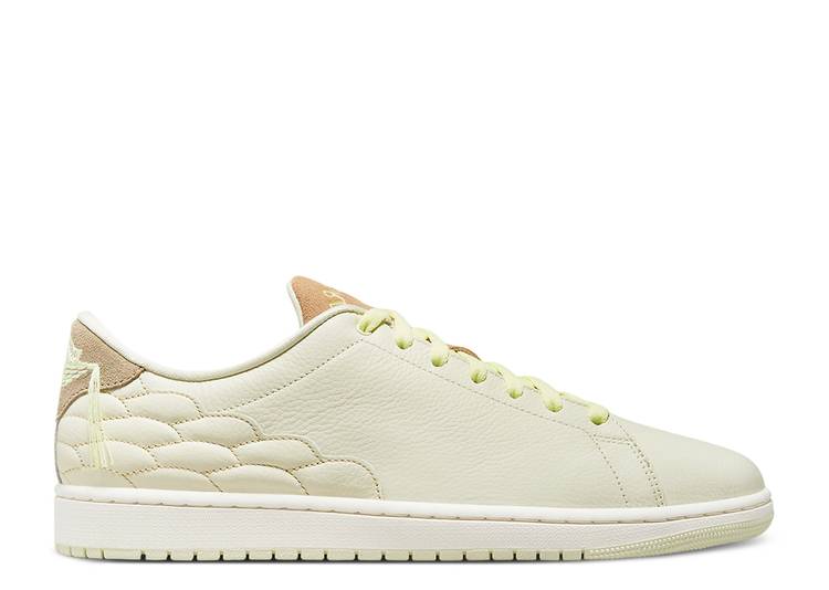 【 AIR JORDAN JORDAN 1 CENTRE COURT \u0027COCONUT MILK SAIL\u0027 / COCONUTMLIK CITRON TINT SAIL 】 ナイキ 厚地の外套 エアジョーダン スニーカー メンズ メンズ靴-靴-スニーカー