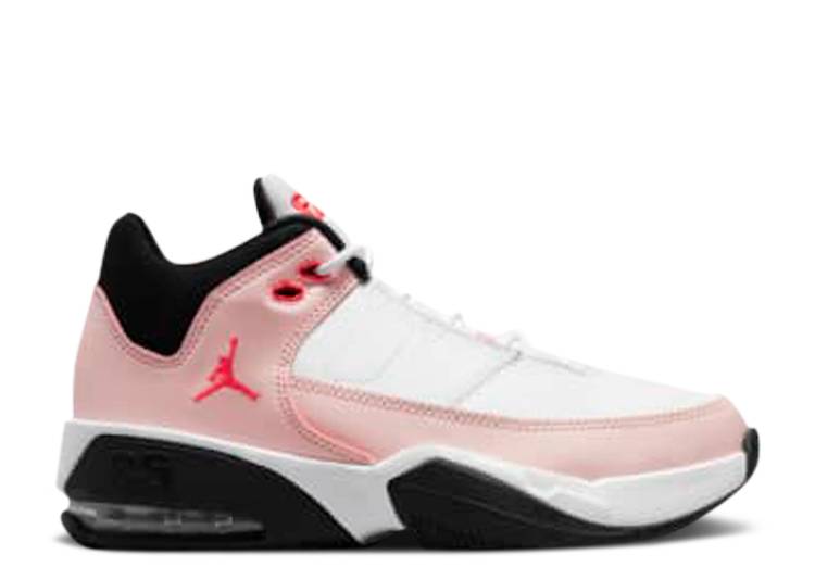 【 AIR JORDAN JORDAN MAX AURA 3 GS 'WHITE ATMOSPHERE' / WHITE INFRARED 23 BLACK 】 ナイキ マックス オーラ 白色 ホワイト 黒色 ブラック エアジョーダン ジュニア キッズ ベビー マタニティ スニーカー|スニケス