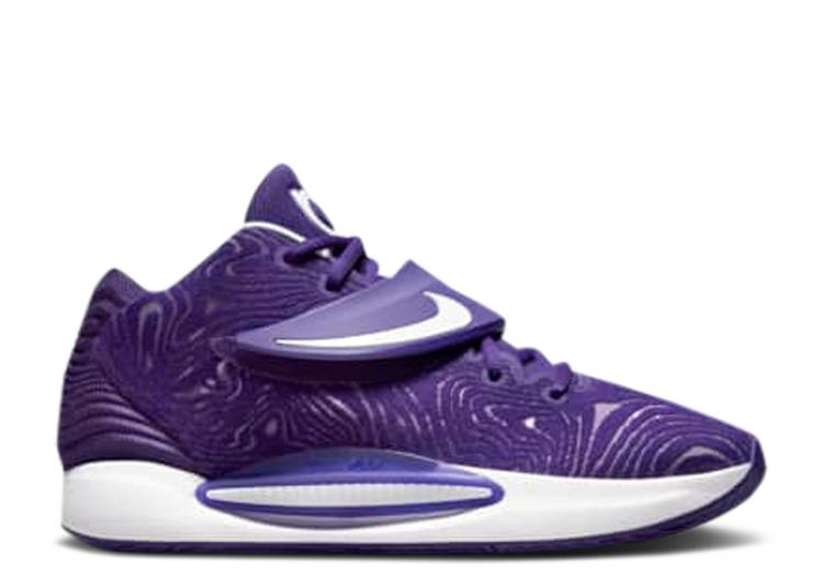 【 NIKE KD 14 TB COURT PURPLE / COURT PURPLE BLACK WHITE 】 コート 紫 パープル 黒色 ブラック 白色 ホワイト スニーカー メンズ ナイキ