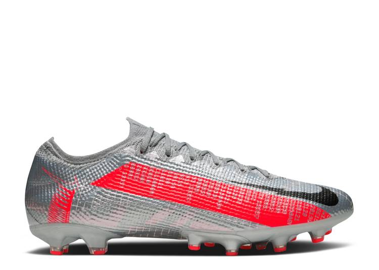 【 NIKE MERCURIAL VAPOR 13 ELITE AG PRO \u0027METALLIC GREY CRIMSON\u0027 / METALLIC BOMBER GREY PARTICLE 】 サー青二才 エリート 労働者階級 薄墨色 薄墨色 スニーカー メンズ ナイキ